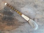 Vintage Chinese Jade Stone Handle Calligraphy Brush