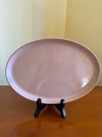2x Denby Pottery Heritage Piazza Medium Oval Plate - Cyan / Blue - NEW
