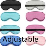 Adjustable Silk Eye Mask Thick Fleece Padded Sleep Cover Travel  UK