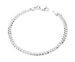 925 Sterling Silver 6.5 inch Curb Baby Bracelet Child's / Boy's or Girl's