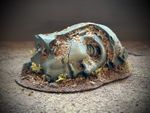 Amon Hen Fallen Head Statue LOTR MESBG Warhammer Scenery Terrain PRO PAINTED