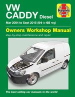 Volkswagen Caddy Diesel (Mar 2004-Sept 2015) 04 to 65 Haynes Repair Manual