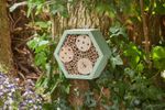 Mason Bee Hex Box House Wooden Garden Decor Bee House