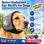Dog Calming Ear Muffs | Noise-Cancelling Pet Headband for Fireworks & Anxiety UK
