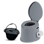 6L LARGE PORTABLE TOILET POTTY LOO CAMPING CARAVAN PICNIC OUTDOOR SANITATION