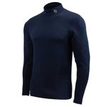 ZeroFit Move Warm Heatrub Motorcycle Motorbike Baselayer Long Sleeve Navy