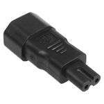 PAT Testing Adaptor IEC Plug (C14) to Fig 8 (C7) for AV or IT equipment