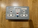 MK Metalclad Plus K6231ALM RCD Socket 2 Gang 13A 30mA Active