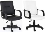 Computer Office Chair , Swivel Chair Height Adjustable ergonomic Black, White