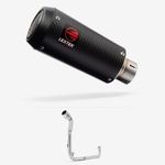 Honda MSX125 Grom 13-15 High Mount Exhaust System CP9C  Carbon Fibre End Can