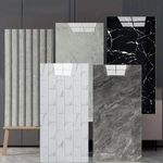 100-10 Pack Self-Adhesive Marble Tiles Sticker Stick On Wall Of Kitchen Bathroom