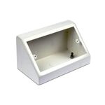 TASS White Double Metal Pedestal Box - PB002W