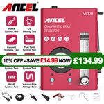 ANCEL S3000 Automotive EVAP Machine 12V Car Smoke Leak Detector Pipe Vacuum Test