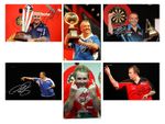 Phil The Power Taylor Set Of 6 Darts Autograph Signed 6x4 PHOTOS Pre Print Gift