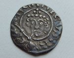 A817 - Henry II Silver Hammered Penny. 1180-89 Class 1b1, Henri of London