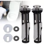 2x Heavy Duty Toilet Seat Fastener Bolt kit, Universal Toilet Seat Bolt Kit