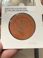 USA, Las Vegas, Fortune Club, 1953-58 25 Cent Casino Chip, The Only Type Used
