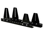 Motamec Alloy Side Seat Mounts 6 Piece Mounting Brackets - DRILLED HOLES