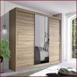Sliding Door Wardrobe with Mirror Panel | Modern Bedroom Storage Closet