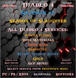 ✨Diablo 4✨Season 12✨All Diablo 4 Boost✨Power LVL & Mats & Runes & Boss Runs✨