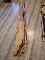 Italian Olive Wood Slab 148cm Kiln Dried Live Edge Board for Resin Table Shelf