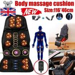 8 Modes Massage Seat Cushion Heated Back Neck Body Massager Chair For Home & Car