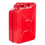 20L Jerry Can (Steel) For Fuel / Diesel / Petrol / Oil / Water - (Red)