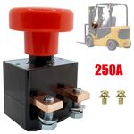 Battery Isolator Kill Master Switch Push/Pull Button Emergency Stop 12-220V 250A