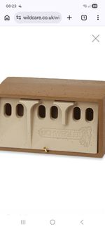 Schwegler Sparrow Terrace 1SP Woodcrete Brown  Nesting Nest Bird Box. Unused.