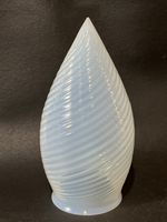 Vintage Swirled Opalescent Glass Teardrop Bullet 8" Globe Shade 3.25" Fitter