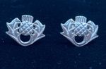 Vintage  Kit Heath 1996, 925 Silver Earrings. Scottish Thistle Design