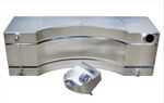 Escort Mk1 Mk2 Shaped Boot Mounted Alloy Fuel Tank 12 Gallon Baffled - Push On
