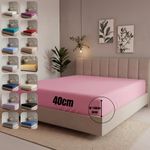 Extra Deep Fitted Sheet 16''/40cm Egyptian Cotton Single 4FT Double King Super K