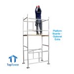 Scaffold Tower 3.8m DIY 4 x 2'6" x 12'6" Working Height Galvanised Scaffolding