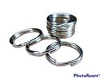 STEEL SPLIT RINGS 15MM HOOP LOOP KEY FOB KEYRING SILVER KEYRING UK
