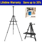 STUDIO EASEL ADJUSTABLE FIELD EASEL TELESCOPIC ARTISTS CANVAS HOLDER SKETCH