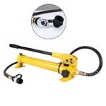 10T Hydraulic Cylinder Jack Porta Power Ram Manual Hydraulic Hand Pump 900ML