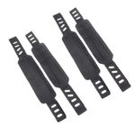 Universal Exercise Bike Pedal Straps Adjustable Rubber Cycle Replacement 2 Pairs