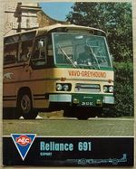 AEC RELIANCE 691 EXPORT Bus Coach Chassis Sales Brochure Aug 1966 #999.8.66