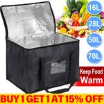 Large Food Delivery Insulated Bags Pizza Takeaway Thermal Warm Cold Bag Ruck Hot