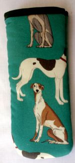 WHIPPETS - GLASSES CASE - cotton- ideal small gift