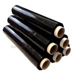 Heavy Duty BLACK Pallet shrink wrap Stretch Film 500mmx250m 25mu 2kg/Roll CHEAP>