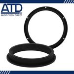 MDF Front Door 200mm 8" Speaker Adaptors Rings for Volkswagen Tiguan Touran Golf