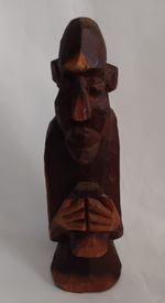 Vintage  Pacific Islands-Oceanic 8.25" Carved  Hardwood Ancestor Statue