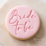 Bride to Be Fondant Stamp Embosser Hen Do| Bridal Shower Cookie Stamp | M&S size