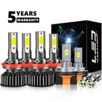 For RANGER 2016+ UPGRADE PACKAGE H15 H11 T10 CANBUS LED HEADLIGHT DRL FOG BULBS
