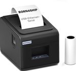 Born4Ship Bluetooth USB LAN 80mm POS Receipt Printer & 5 Rolls Thermal Paper