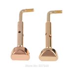 VIOLA CHIN REST CLAMPS, TWO PIECE STYLE, GOLD OR SILVER, DURABLE, UK SELLER!
