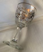 Vintage Mid-Century Atomic Starburst Cordial Glass (Set of 5)