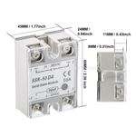 25A/40A/60A SSR-25DA 10DA 40DA 60DA Solid State Relay Module Alloy Heat Sink New